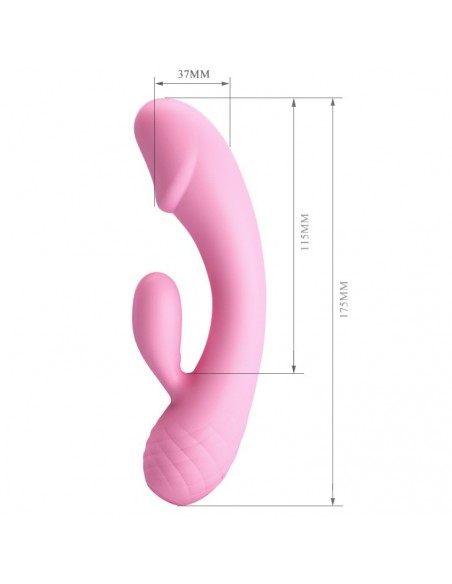 Giętki i Miękki Wibrator Króliczek RON 12 Funkcji - Wibratory Króliczki - 3