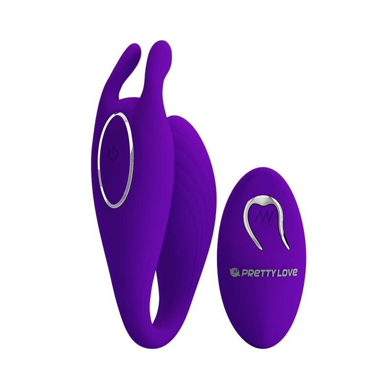 Wibrator dla par Bill - 12 funkcji wibracji, pilot, 19 cm - 1