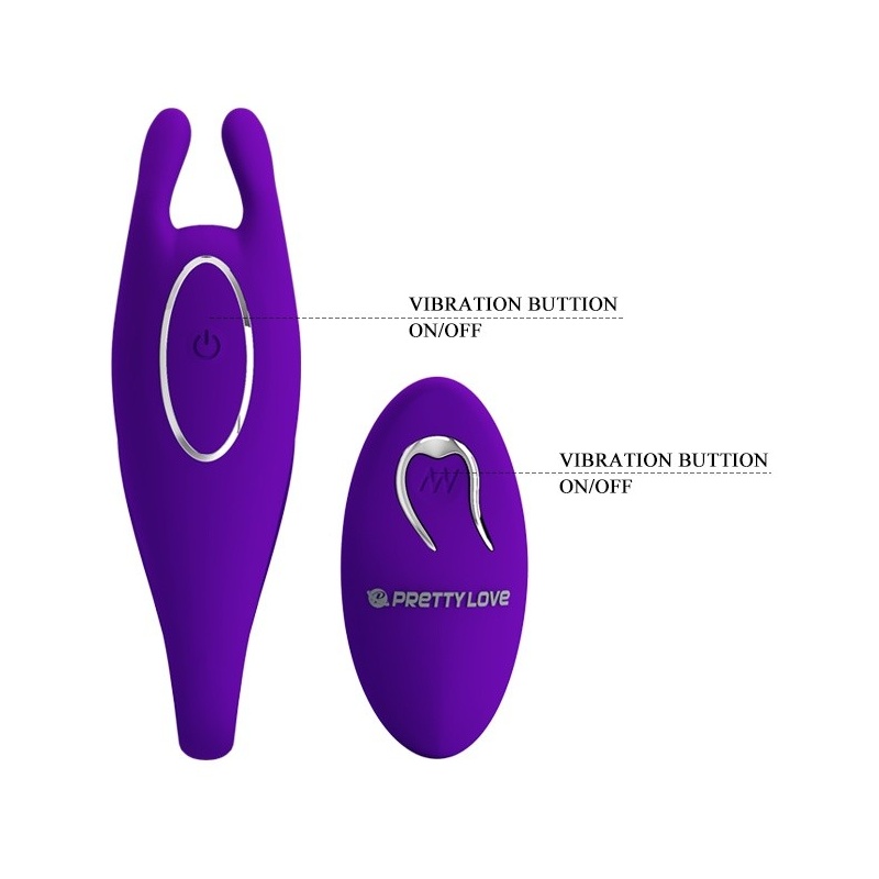 Wibrator dla par Bill - 12 funkcji wibracji, pilot, 19 cm - 6