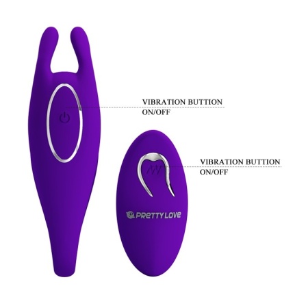 Wibrator dla par Bill - 12 funkcji wibracji, pilot, 19 cm - 6