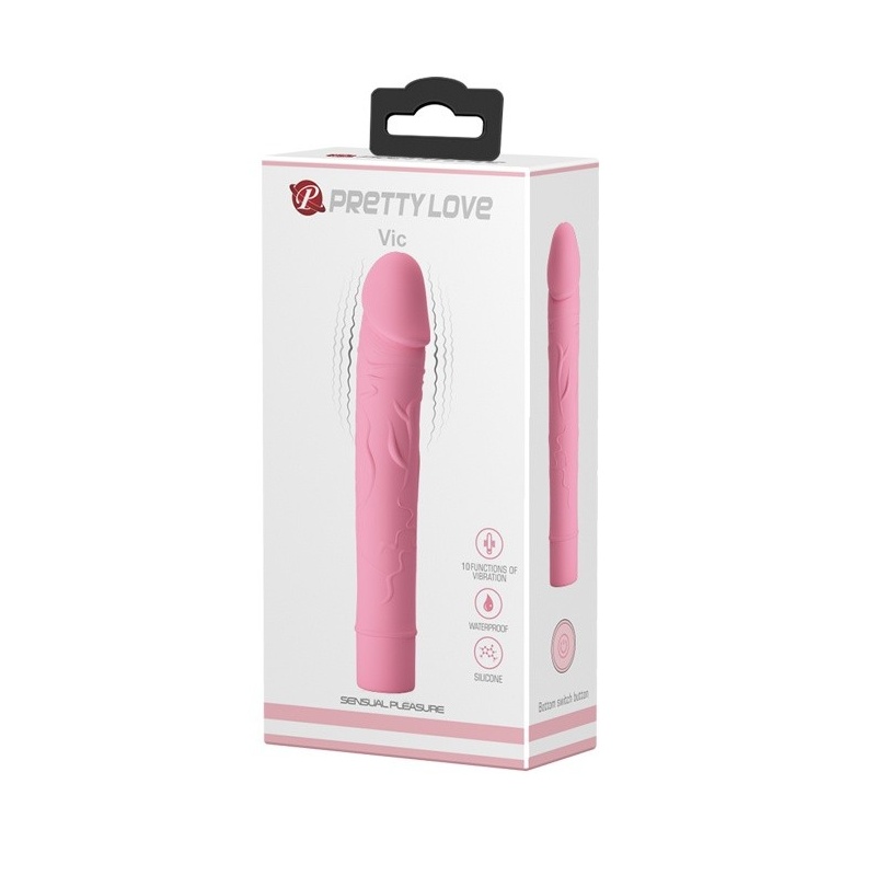 Wibrator VIC 18 cm z 10 funkcjami wibracji i elastycznym trzonem - 2