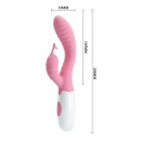 Wibrator HYMAN z 30 funkcjami wibracji i zakrzywioną głowicą, 20 cm - 4