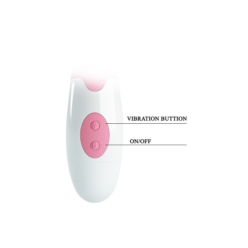Wibrator HYMAN z 30 funkcjami wibracji i zakrzywioną głowicą, 20 cm - 5