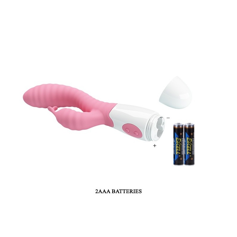 Wibrator HYMAN z 30 funkcjami wibracji i zakrzywioną głowicą, 20 cm - 6