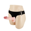 Strap-on Jessica z dwoma dildami i efektem ssącym - pas 58-86 cm - 2