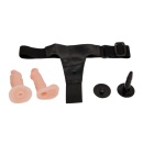 Strap-on Jessica z dwoma dildami i efektem ssącym - pas 58-86 cm - 5