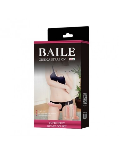 Dildo Na Pasku Baile - Jessica Strap-On - Strap-ony, dilda na pasku bez wibracji - 7