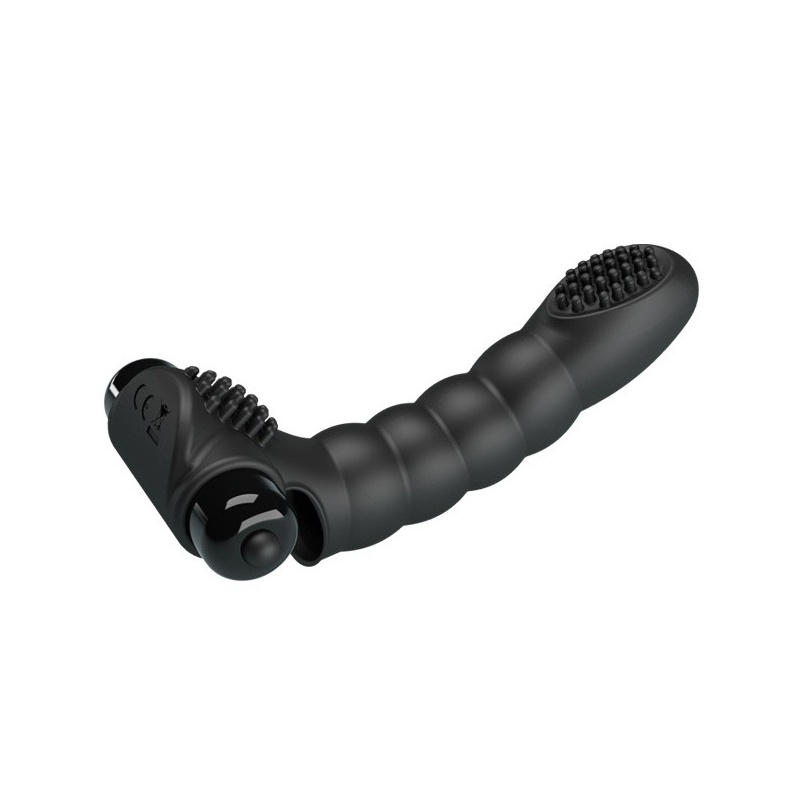 Wibrator palcowy ALEXANDER - silikon, IPX7, 10 trybów, 9,5 cm - 4