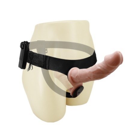 Uprząż Ultra Passionate z podwójną wibracją i dildem 17,5 cm - 3
