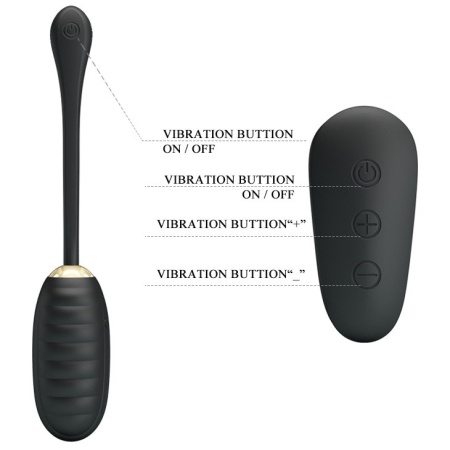 Wibrator Doreen Egg Royal Pleasure z pilotem, 12 trybów, 18 cm - 3