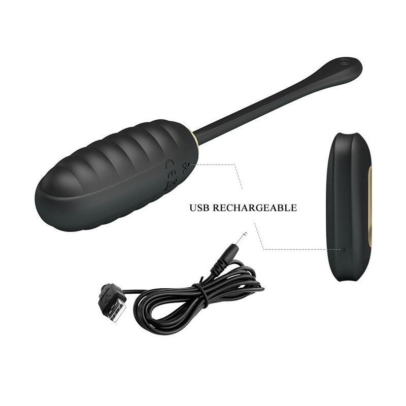 Wibrator Doreen Egg Royal Pleasure z pilotem, 12 trybów, 18 cm - 4