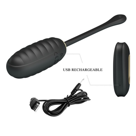 Wibrator Doreen Egg Royal Pleasure z pilotem, 12 trybów, 18 cm - 4