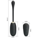 Wibrator Doreen Egg Royal Pleasure z pilotem, 12 trybów, 18 cm - 5