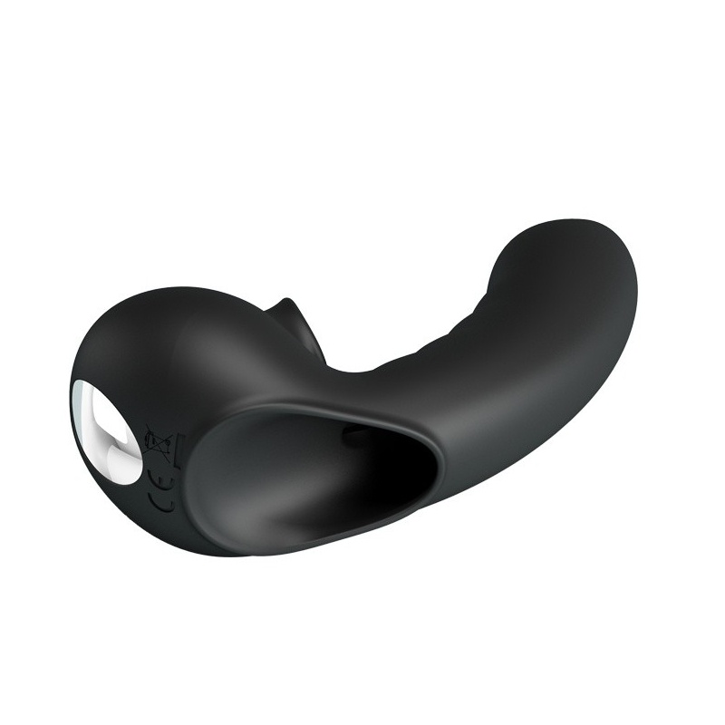 Wibrujący rękaw na palec Hobgoblin 12,5 cm z podwójną stymulacją - 3