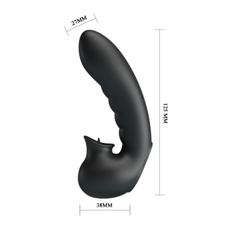 Wibrujący rękaw na palec Hobgoblin 12,5 cm z podwójną stymulacją - 4