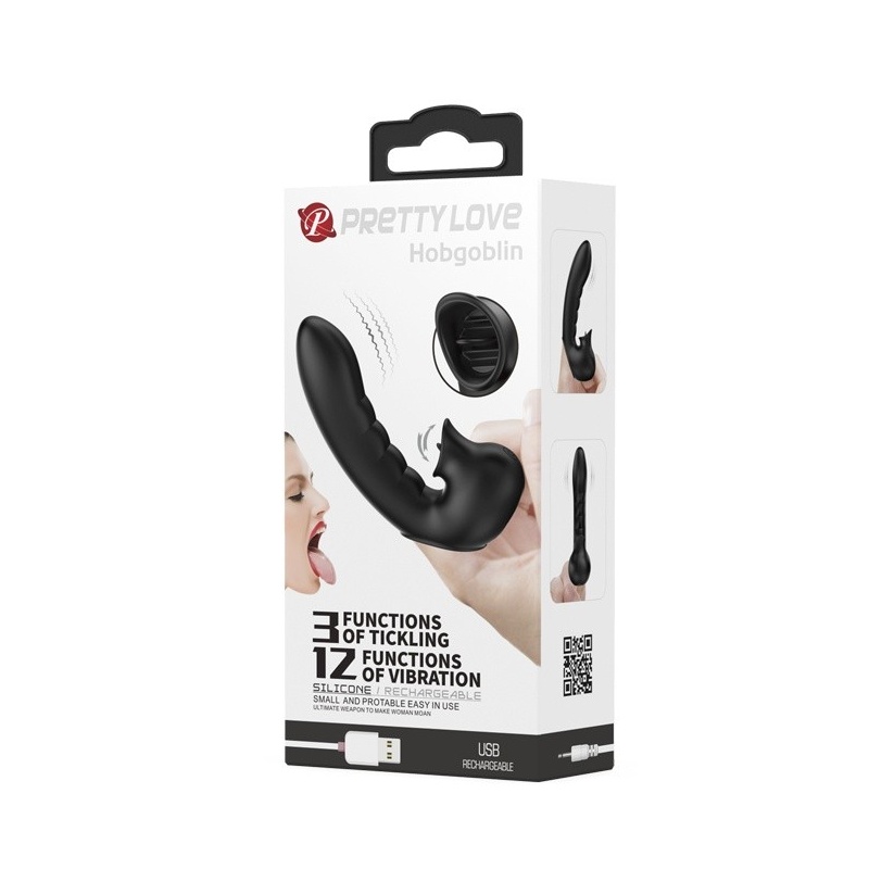 Wibrujący rękaw na palec Hobgoblin 12,5 cm z podwójną stymulacją - 7