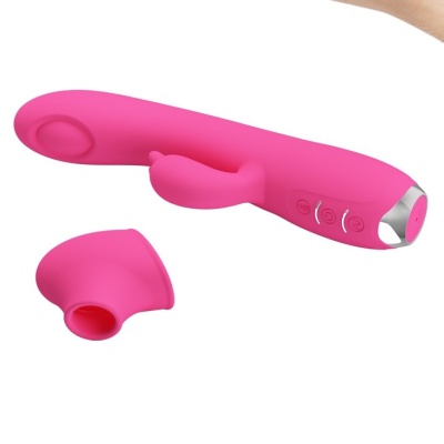 Wibrator Regina z pulsacją i stymulacją łechtaczki, 20 cm - 1 2