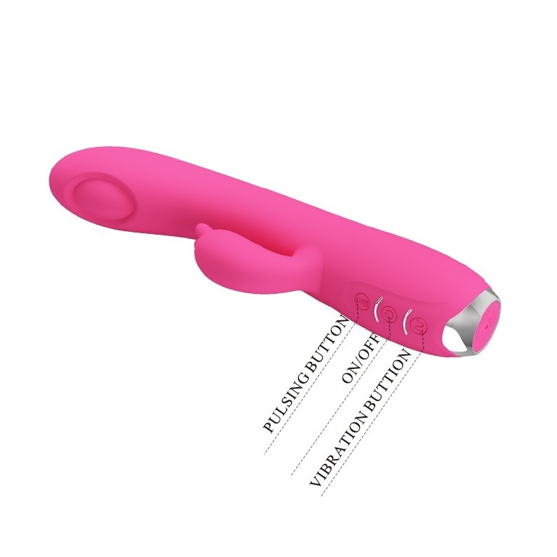 Wibrator Regina z pulsacją i stymulacją łechtaczki, 20 cm - 5