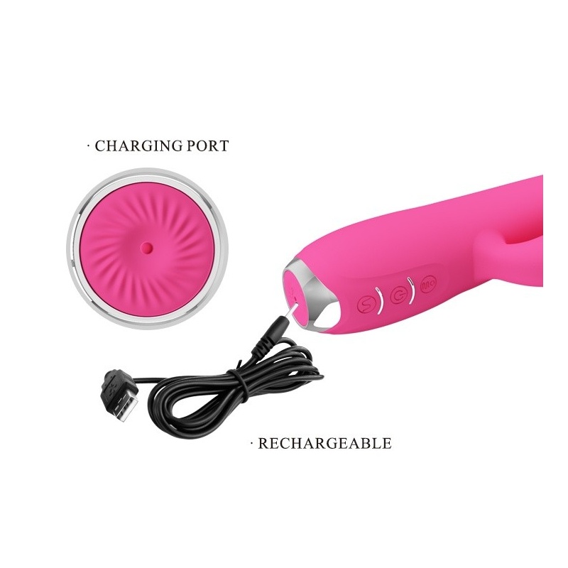 Wibrator Regina z pulsacją i stymulacją łechtaczki, 20 cm - 6