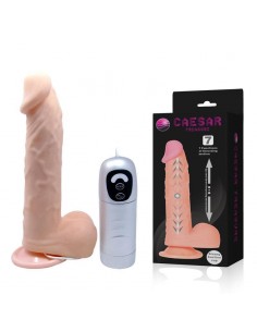 Realistyczny wibrator CYBERSKÓRA PRETTY LOVE - CAESAR TREASURE 7 FUNCTIONS - Wibratory z cyberskóry - 1 2