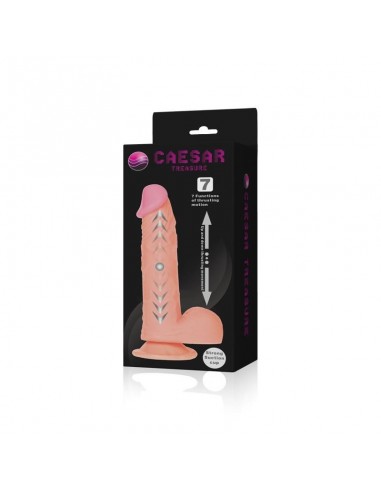Realistyczny wibrator CYBERSKÓRA PRETTY LOVE - CAESAR TREASURE 7 FUNCTIONS - Wibratory z cyberskóry - 7