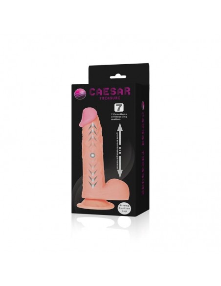 Realistyczny wibrator CYBERSKÓRA PRETTY LOVE - CAESAR TREASURE 7 FUNCTIONS - Wibratory z cyberskóry - 7