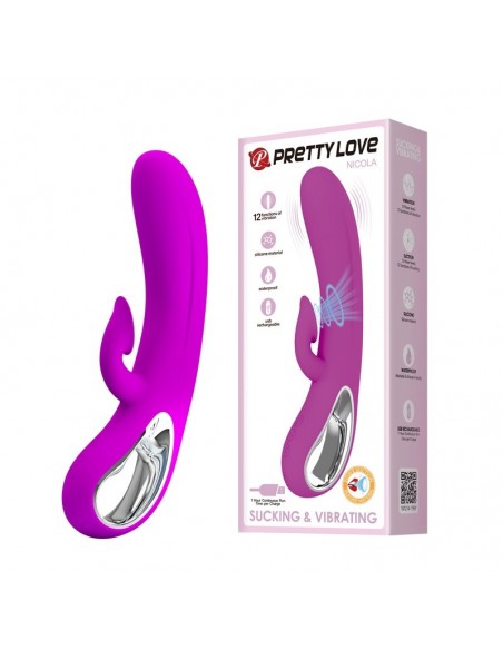 Wibrator króliczek NICOLA 12 FUNCTION SUCKING AND VIBRATING - Wibratory Króliczki - 2