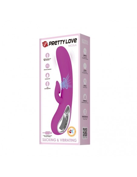 Wibrator króliczek NICOLA 12 FUNCTION SUCKING AND VIBRATING - Wibratory Króliczki - 7