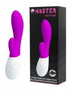 Wibrator Króliczek Masster Rhythm 7 Function Usb Purple - Wibratory Króliczki - 1 2