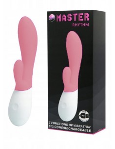 Wibrator Króliczek Masster Rhythm 7 Function Usb Pink - Wibratory Króliczki - 1 2