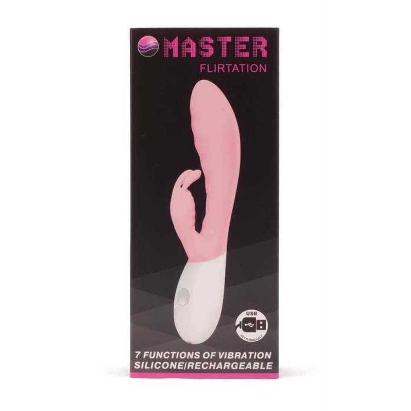 Wibrator Master Flirtation 7 Funkcji - Silikonowy Stymulator Punktu G i Łechtaczki, 20 cm - 5