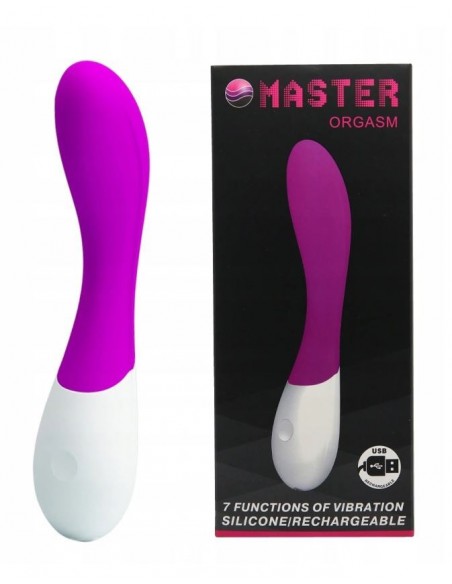 Stymulator punktu G MASSTER ORGASM 7 Function USB Purple - Wibratory Punktu G - 8