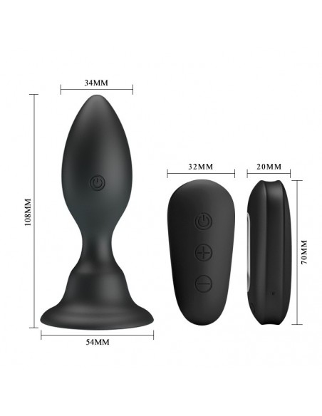 Wibrujący korek analny MR PLAY - VIBRATING ANAL PLUG - Kulki i korki analne wibrujące - 3