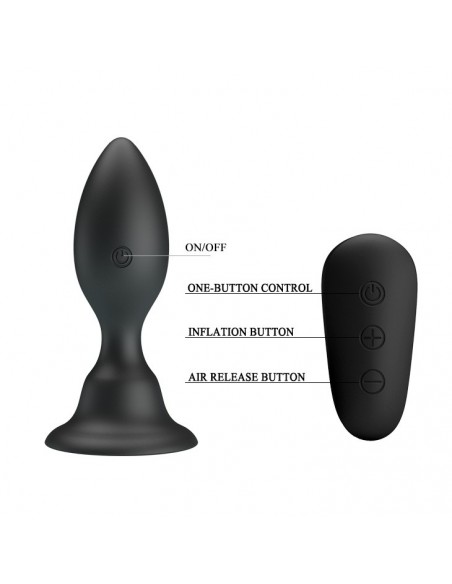 Wibrujący korek analny MR PLAY - VIBRATING ANAL PLUG - Kulki i korki analne wibrujące - 4