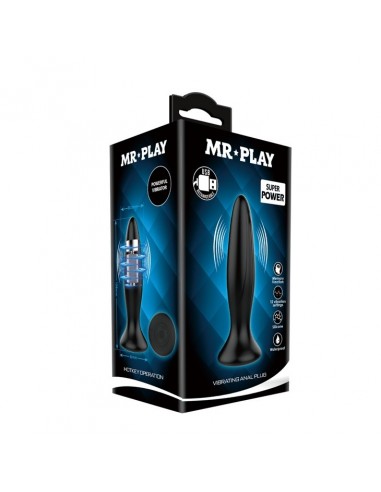 Wibrujący korek analny MR PLAY - VIBRATING ANAL PLUG Hotkey operation - Kulki i korki analne wibrujące - 6