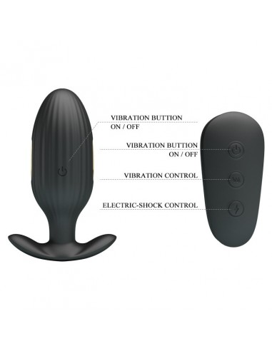 Wibrujący korek analny PRETTY LOVE - KELLY Electric Shock Massager - Kulki i korki analne wibrujące - 4