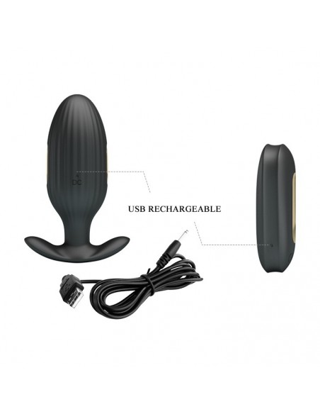 Wibrujący korek analny PRETTY LOVE - KELLY Electric Shock Massager - Kulki i korki analne wibrujące - 5