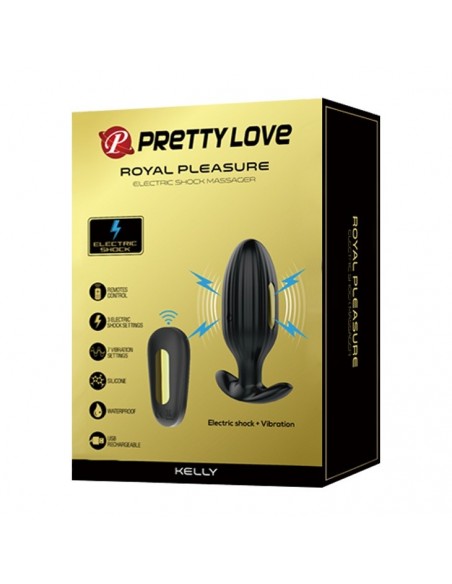 Wibrujący korek analny PRETTY LOVE - KELLY Electric Shock Massager - Kulki i korki analne wibrujące - 7