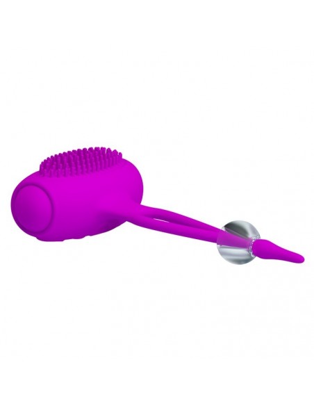 Wibrujące Zaciski Klamerki na Sutki z Masującymi Języczkami - WIBRATORY DLA PAR - 2