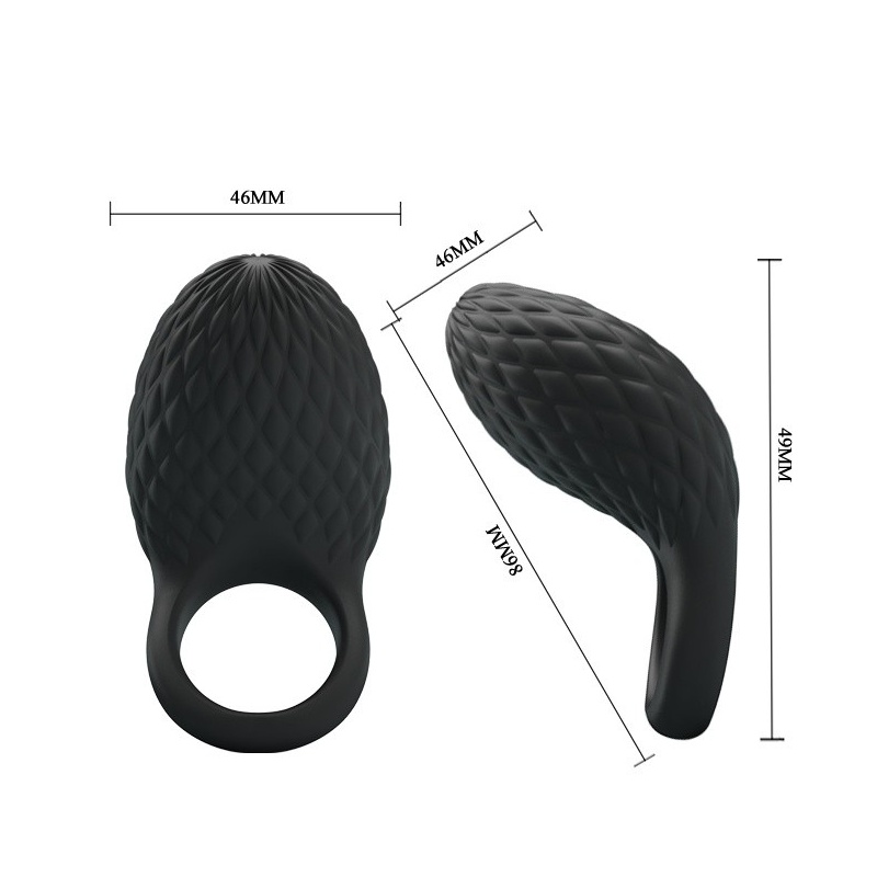 Wibracyjny pierścień nasadowy Heloise - 7 funkcji, 86 mm - 5