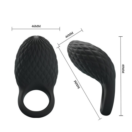 Wibracyjny pierścień nasadowy Heloise - 7 funkcji, 86 mm - 5