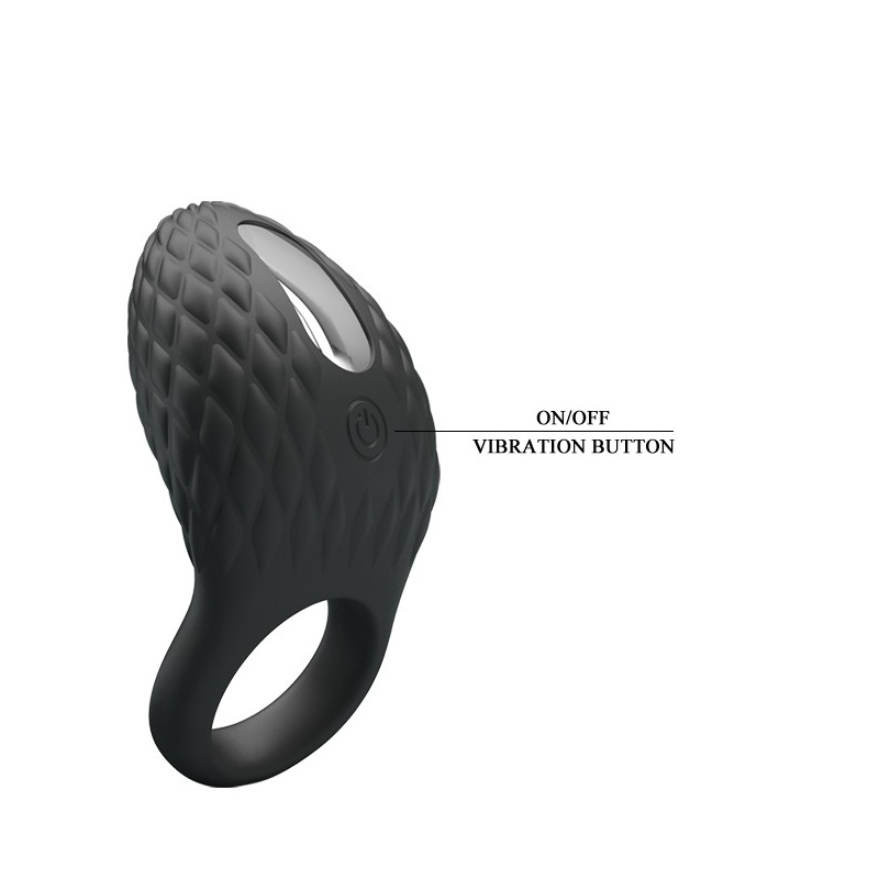 Wibracyjny pierścień nasadowy Heloise - 7 funkcji, 86 mm - 6