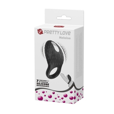 Wibracyjny pierścień nasadowy Heloise - 7 funkcji, 86 mm - 1 2