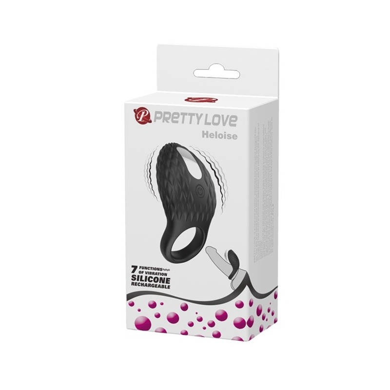 Wibracyjny pierścień nasadowy Heloise - 7 funkcji, 86 mm - 2