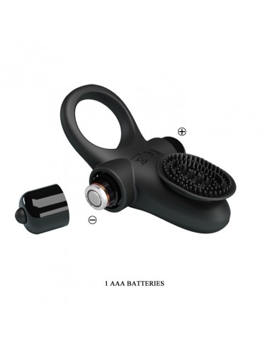 Pierścien erekcyjny wibrujący II Czarny - Pierścienie erekcyjne wibrujące - 7