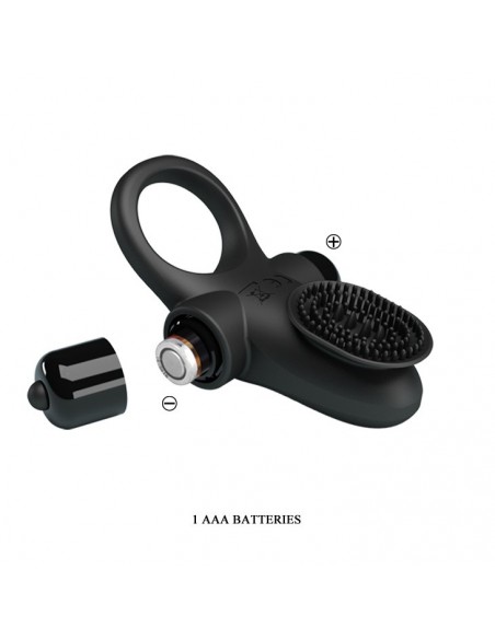 Pierścien erekcyjny wibrujący II Czarny - Pierścienie erekcyjne wibrujące - 7