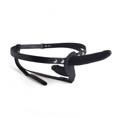 Dwustronny Strap-On Cintura 14,5 cm (czarny) z regulowanym paskiem - 1