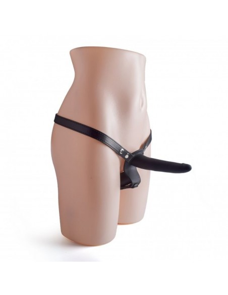 Dildo Na Uprzęży Cintura Doppio Fallo Strap-On Black - Strap-ony, dilda na pasku bez wibracji - 4