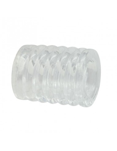 Szeroki ring Guaina fallica Timeless Reversable (trasparente) - Pierścienie erekcyjne niewibrujące - 2