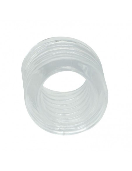 Szeroki ring Guaina fallica Timeless Reversable (trasparente) - Pierścienie erekcyjne niewibrujące - 3